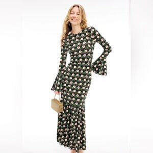 LA DoubleJ Floral Maxi Dress - Black and Pink